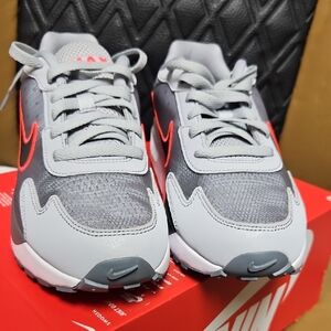 Nike Kids Gray and Red Sneakers